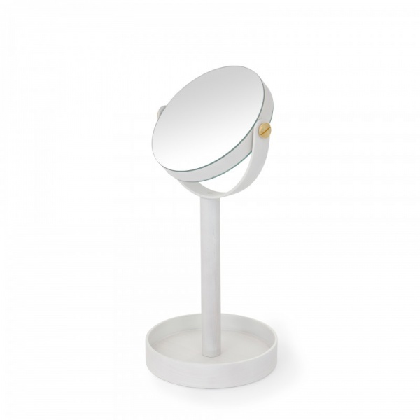 Close Up Magnifying Mirror - Oyster White